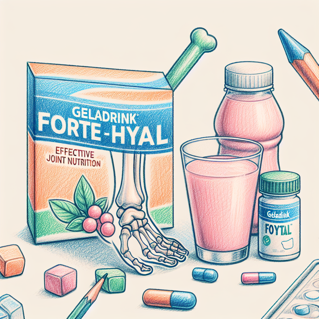 Pastelková ilustrace znázorňující téma: Kloubní výživa