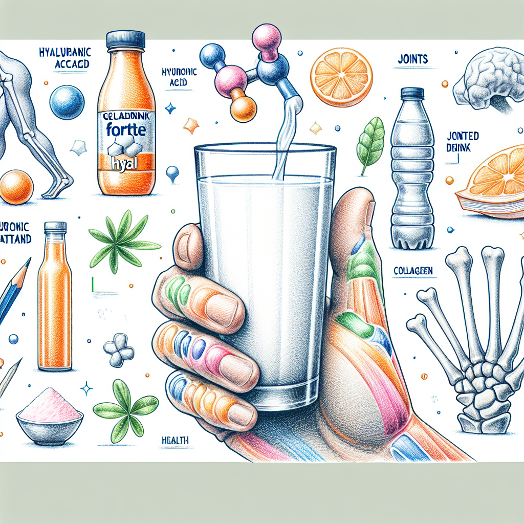 Pastelková ilustrace znázorňující téma: Kloubní výživa