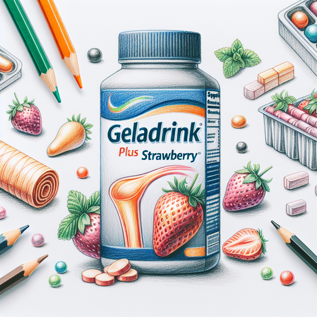 Pastelková ilustrace znázorňující téma: Doplňky stravy
