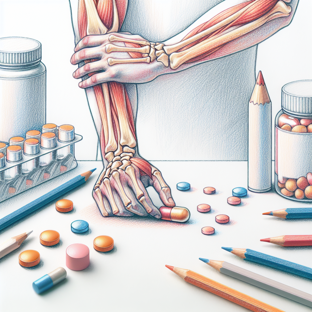 Pastelková ilustrace znázorňující téma: Doplňky stravy