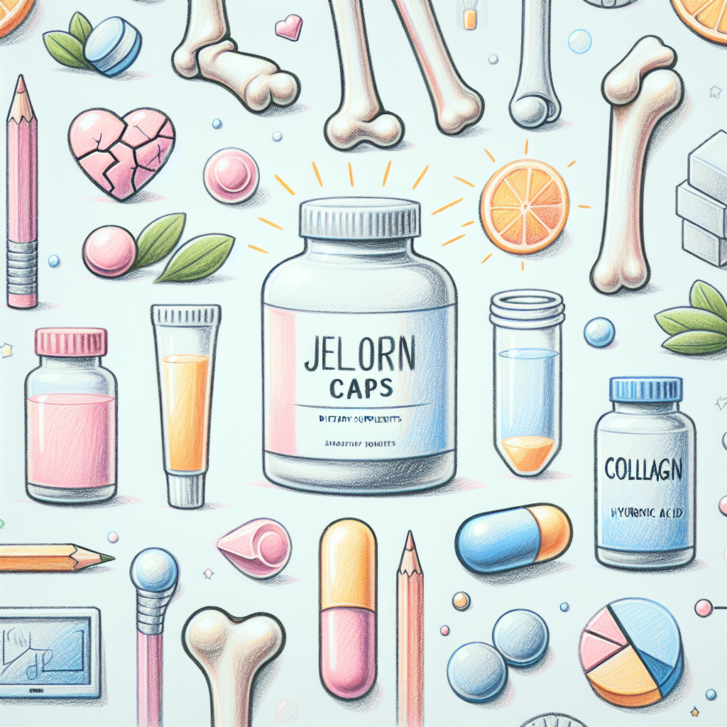 Pastelková ilustrace znázorňující téma: Doplňky stravy