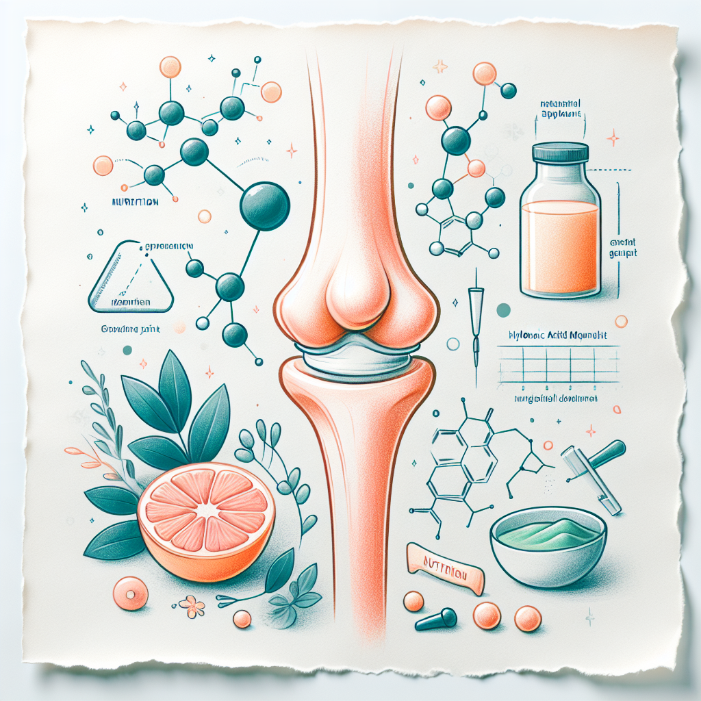Pastelková ilustrace znázorňující téma: Kloubní výživa