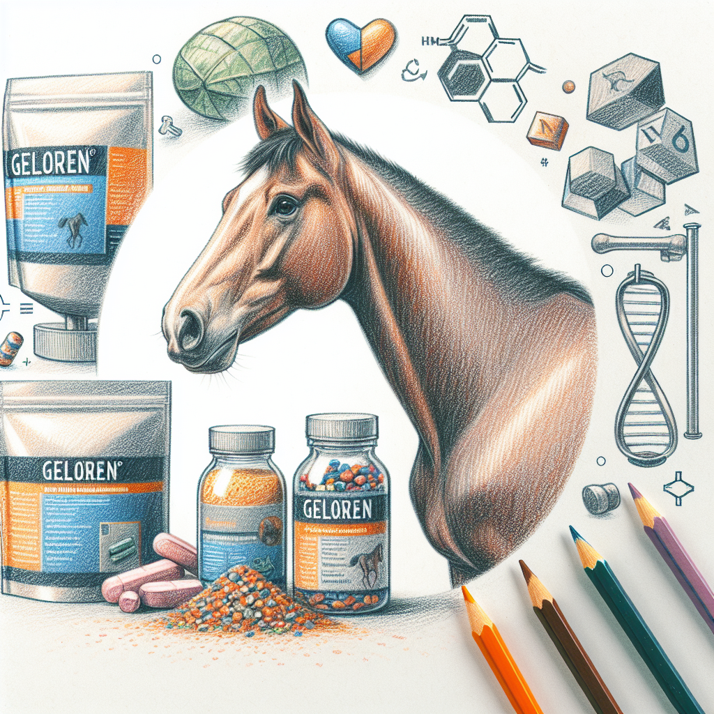 Pastelková ilustrace znázorňující téma: Výživa koní