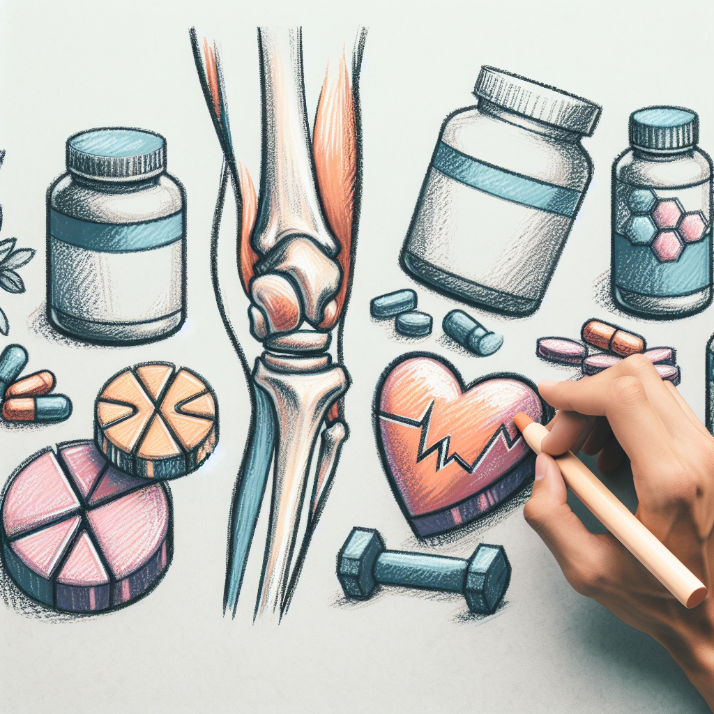Pastelková ilustrace znázorňující téma: Doplňky stravy
