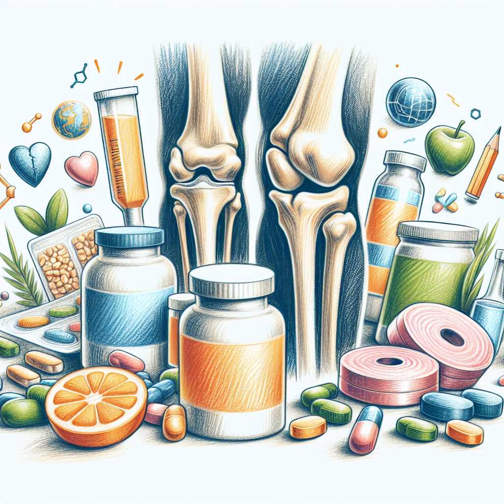 Pastelková ilustrace znázorňující téma: Kloubní výživa