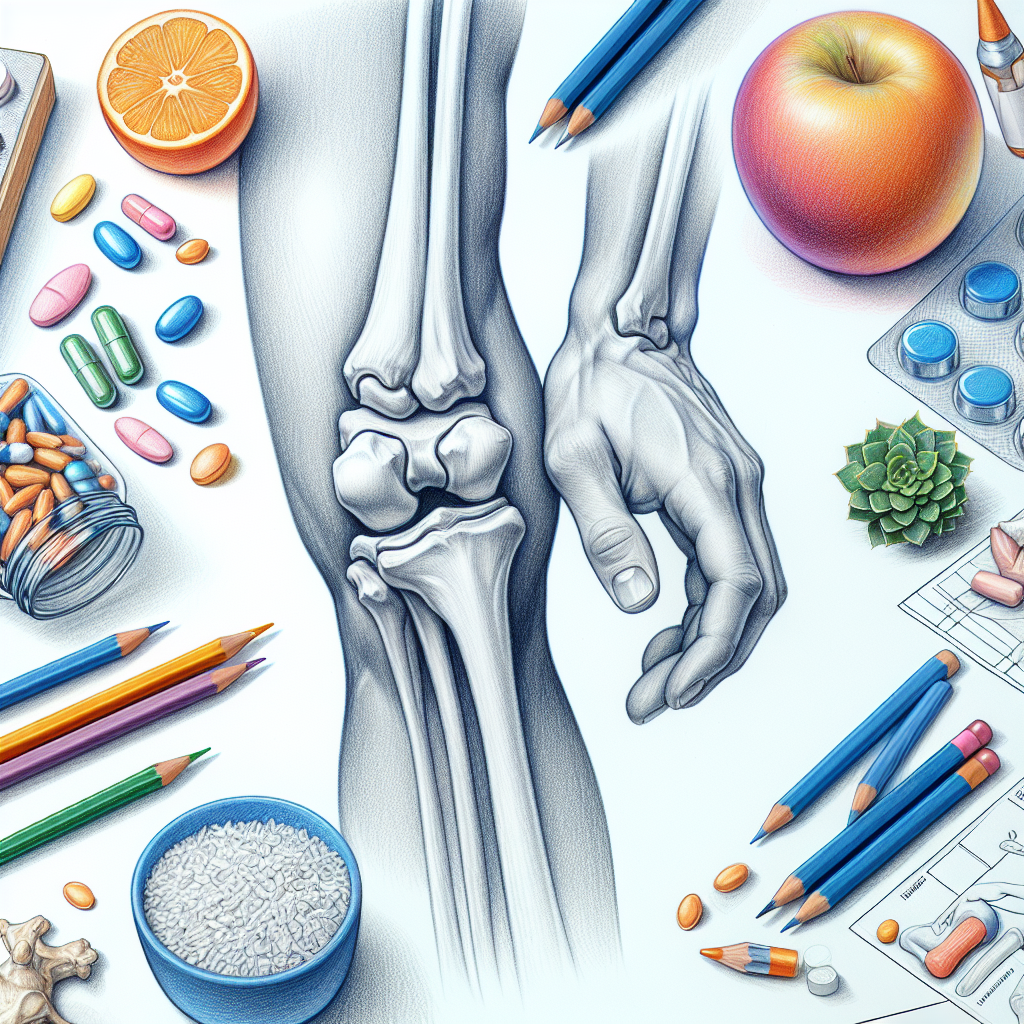 Pastelková ilustrace znázorňující téma: Zdraví kloubů