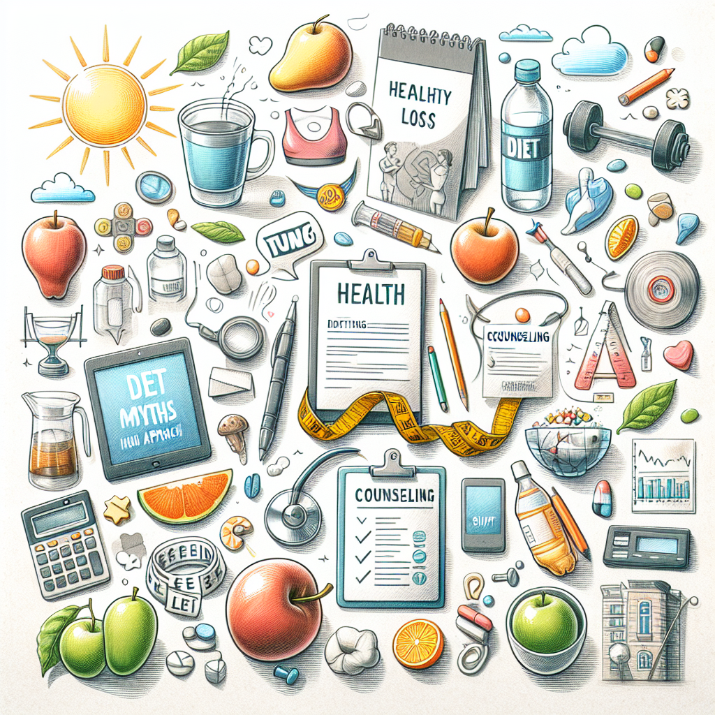 Pastelková ilustrace znázorňující téma: Hubnutí