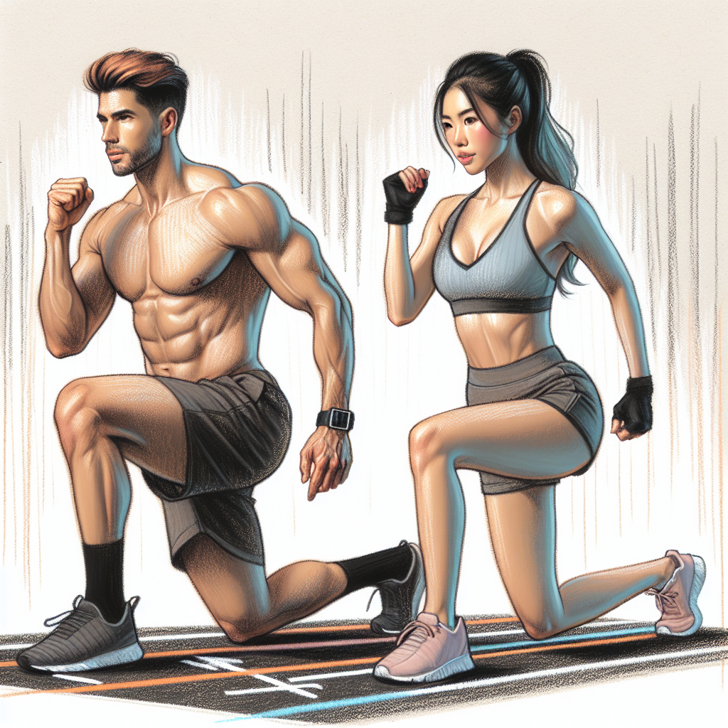 Pastelková ilustrace znázorňující téma: Fitness