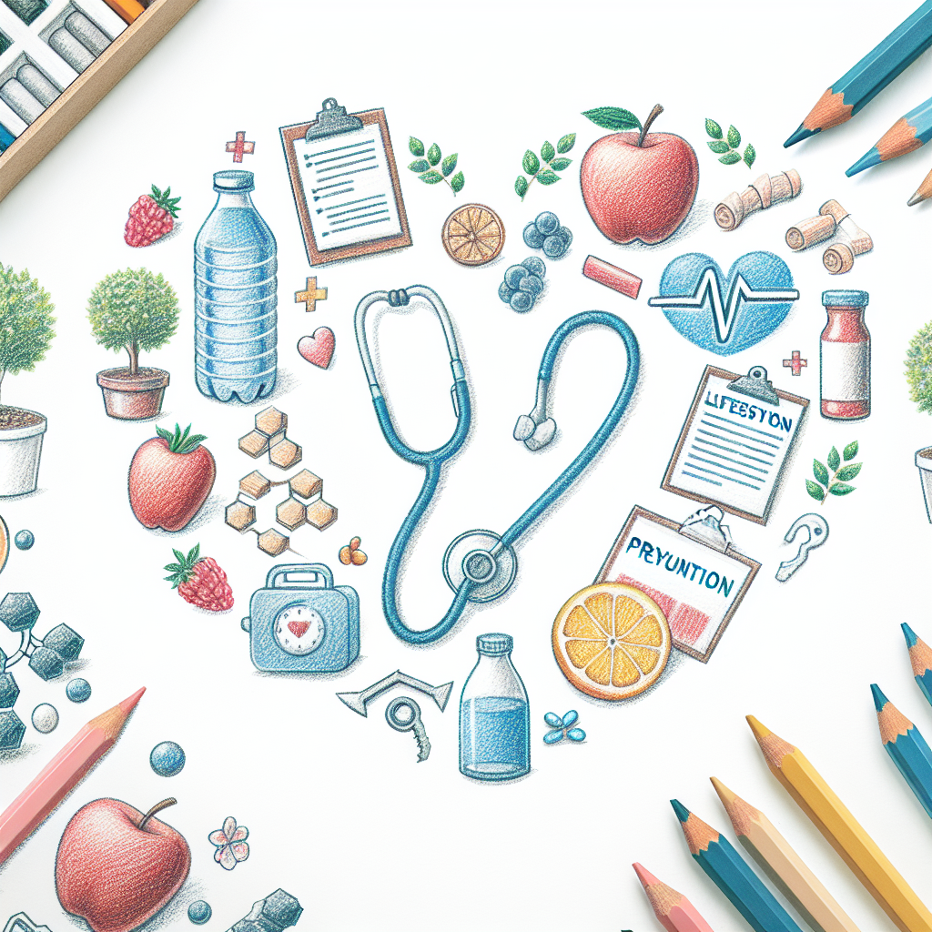 Pastelková ilustrace znázorňující téma: Zdraví