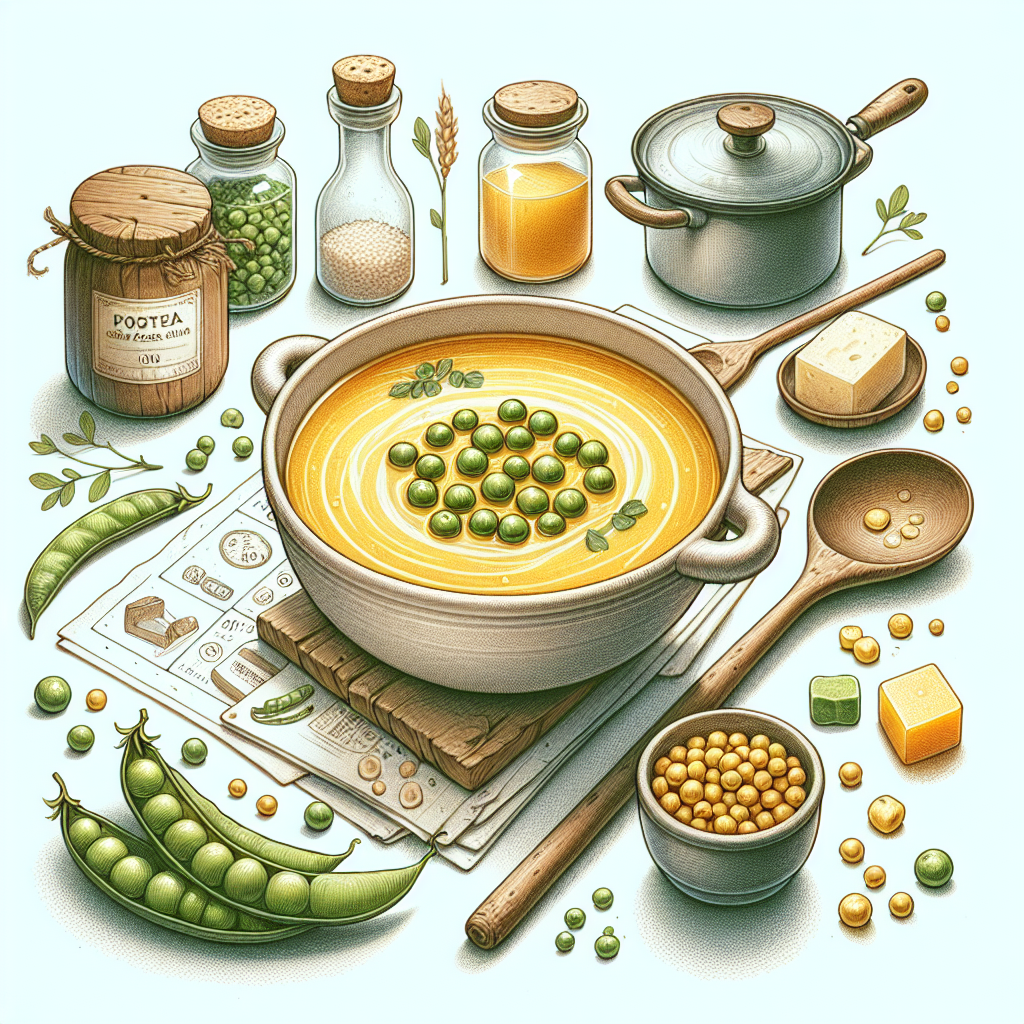 Pastelková ilustrace znázorňující téma: Polévky