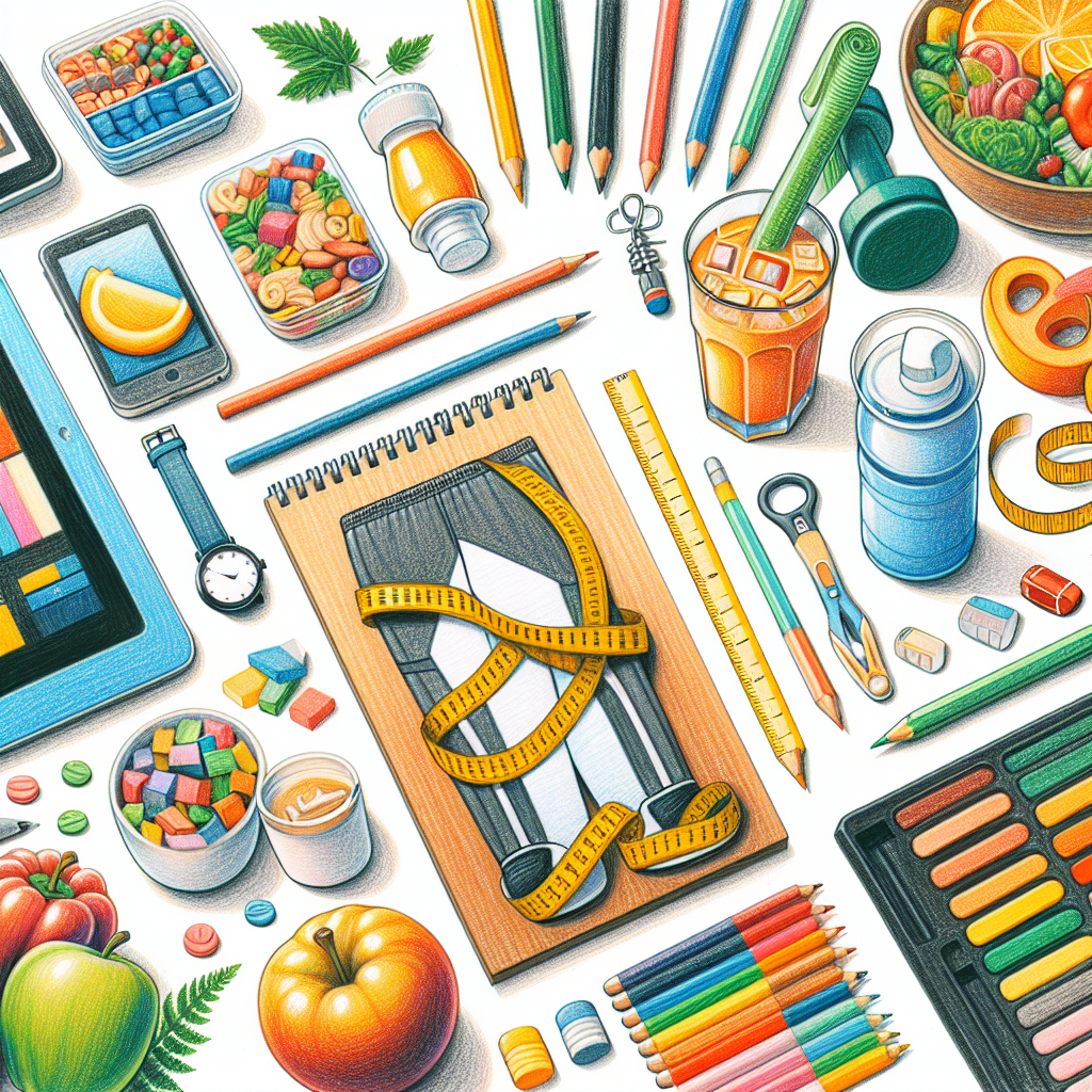 Pastelková ilustrace znázorňující téma: Zdraví a výživa