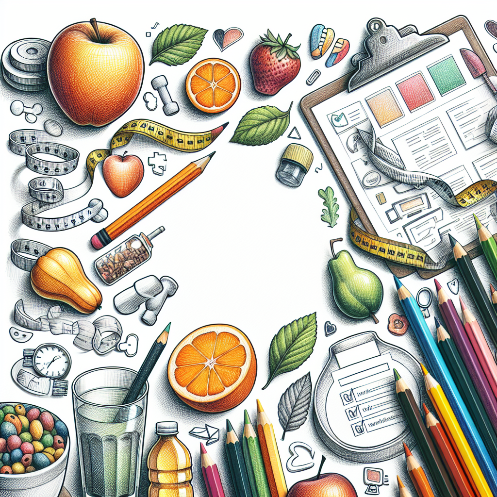 Pastelková ilustrace znázorňující téma: Hubnutí