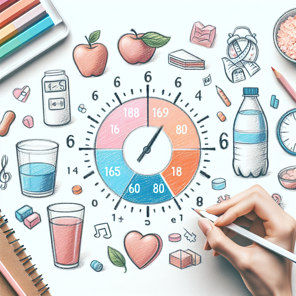 Pastelková ilustrace znázorňující téma: Hubnutí