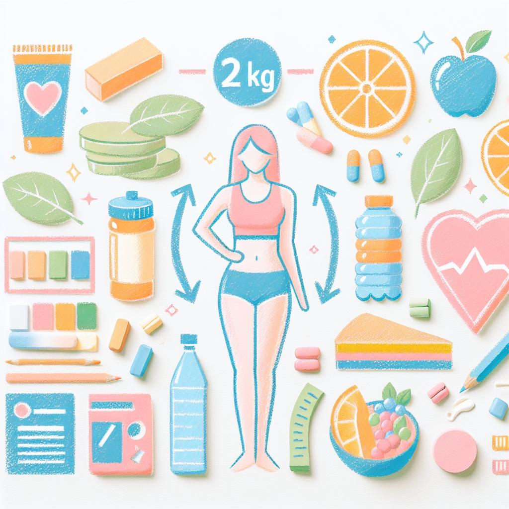 Pastelková ilustrace znázorňující téma: Hubnutí