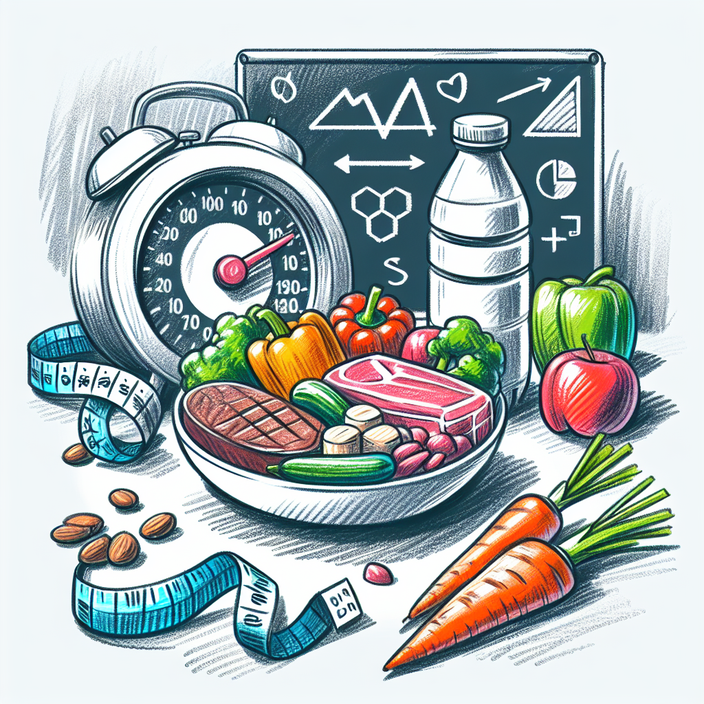Pastelková ilustrace znázorňující téma: Hubnutí a dieta