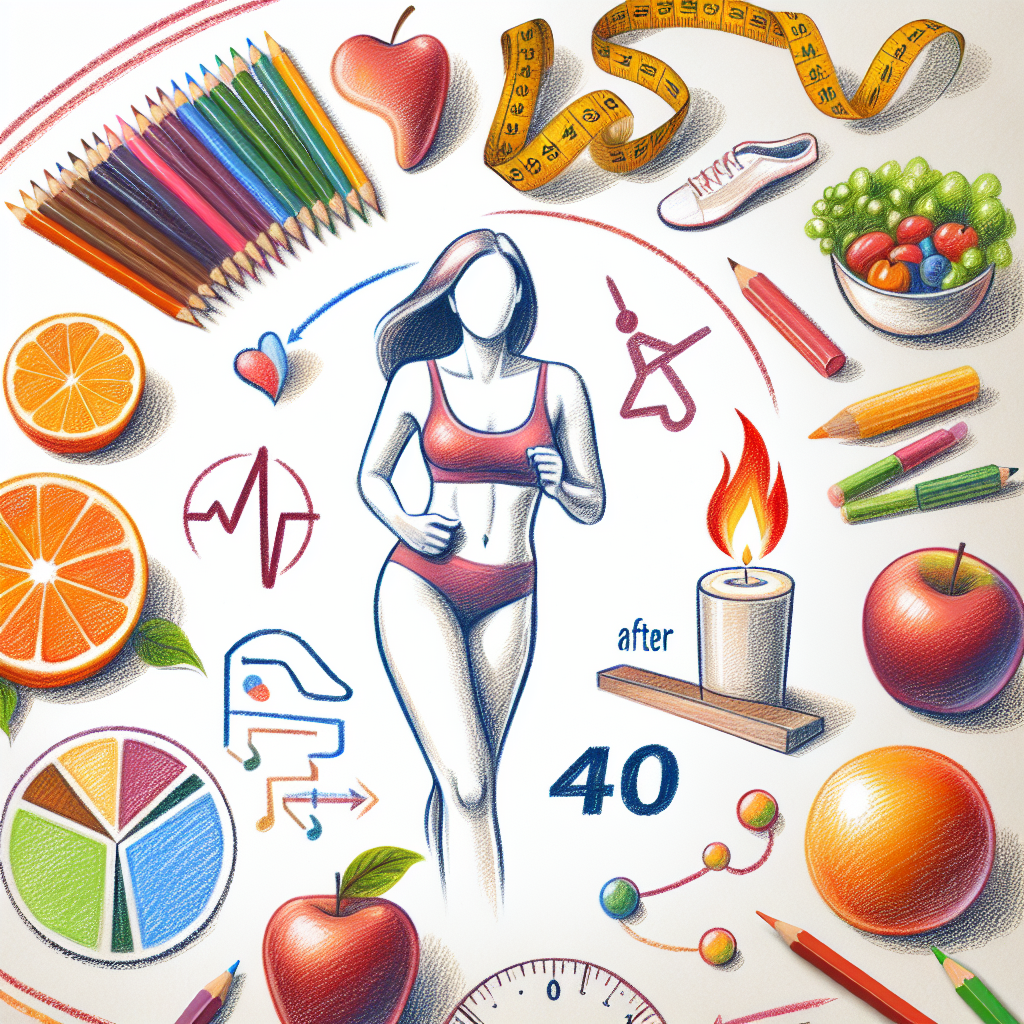 Pastelková ilustrace znázorňující téma: Hubnutí
