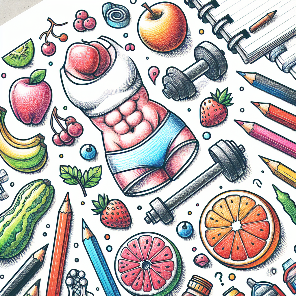 Pastelková ilustrace znázorňující téma: Zdraví