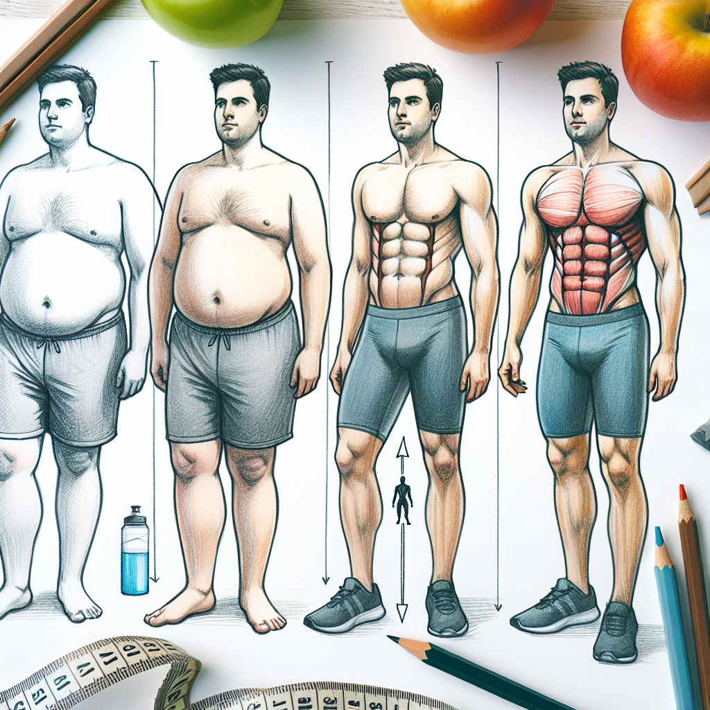 Pastelková ilustrace znázorňující téma: Hubnutí