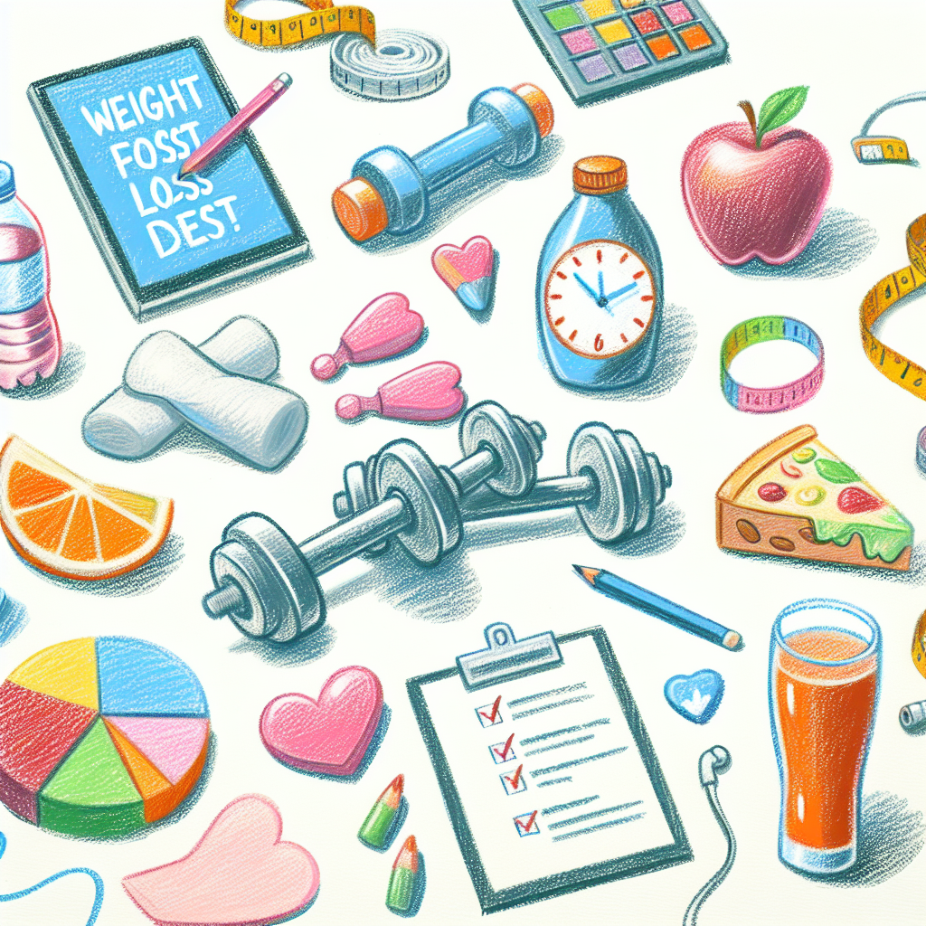 Pastelková ilustrace znázorňující téma: Hubnutí