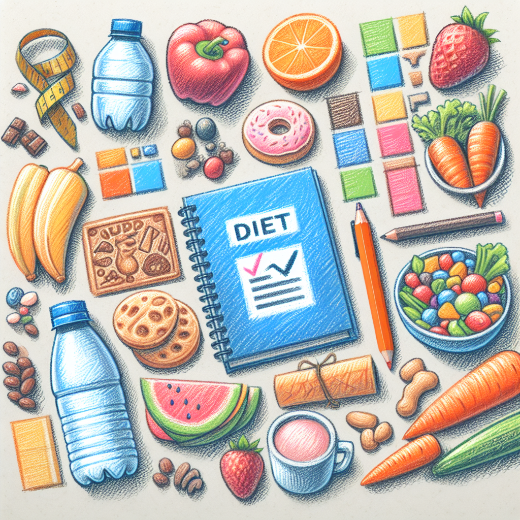 Pastelková ilustrace znázorňující téma: Hubnutí