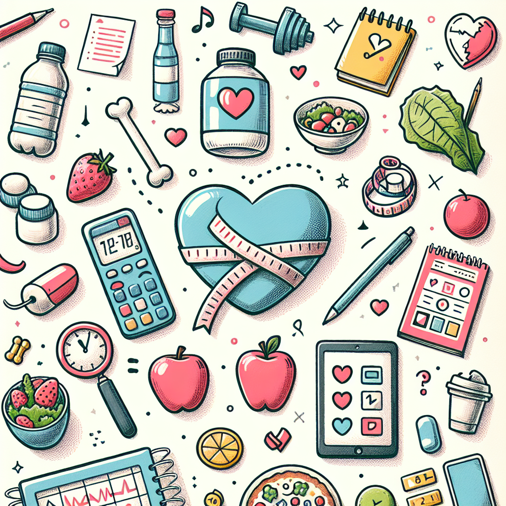 Pastelková ilustrace znázorňující téma: Hubnutí