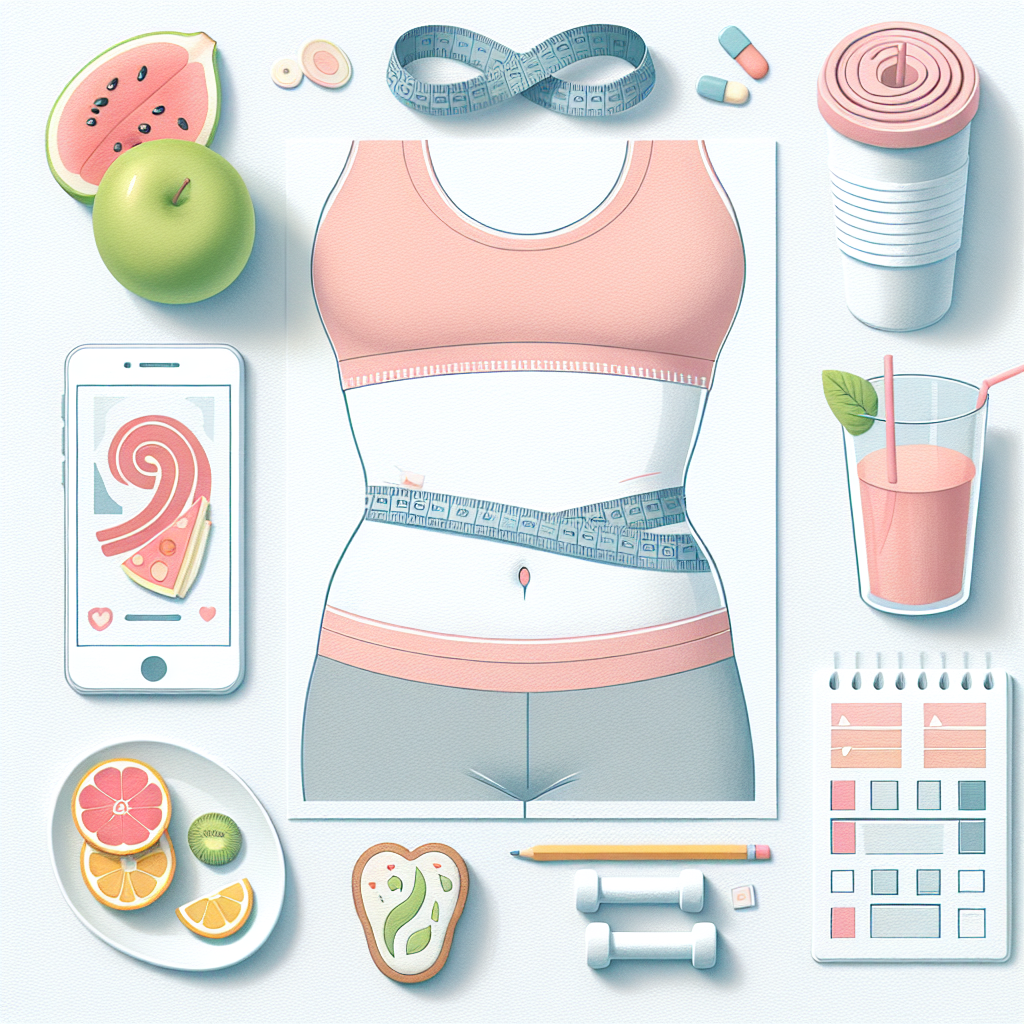 Pastelková ilustrace znázorňující téma: Hubnutí