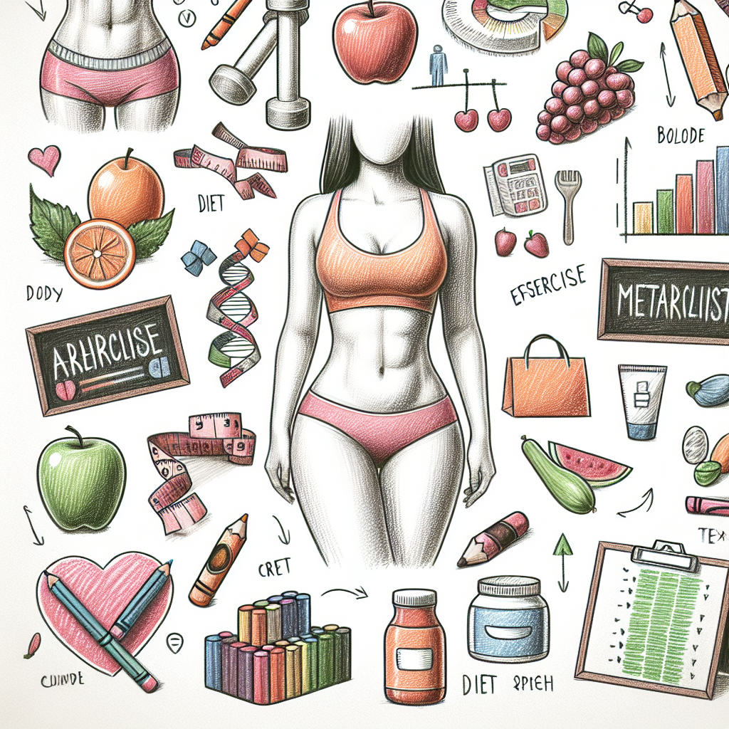 Pastelková ilustrace znázorňující téma: Hubnutí