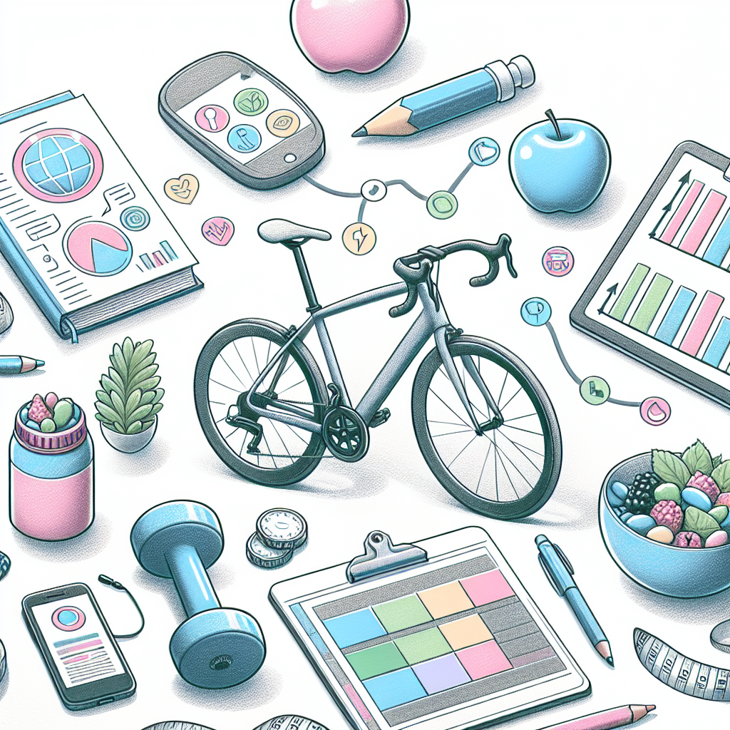 Pastelková ilustrace znázorňující téma: Cyklistika