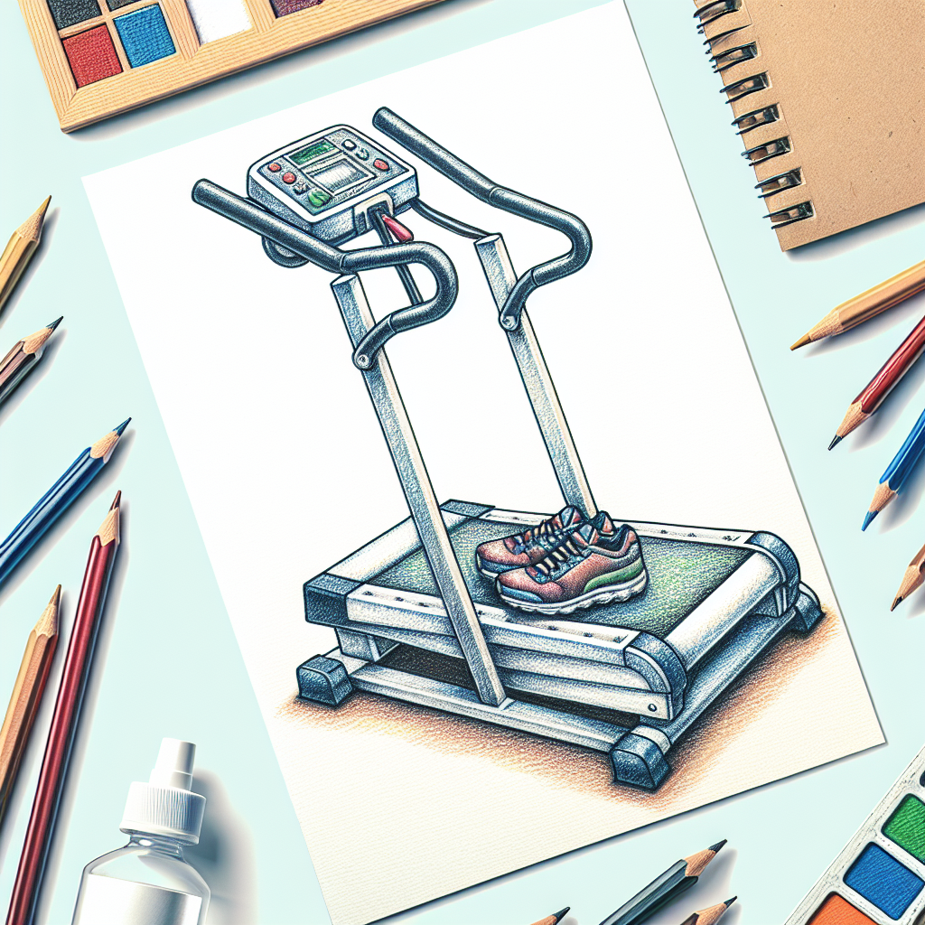 Pastelková ilustrace znázorňující téma: Cvičení