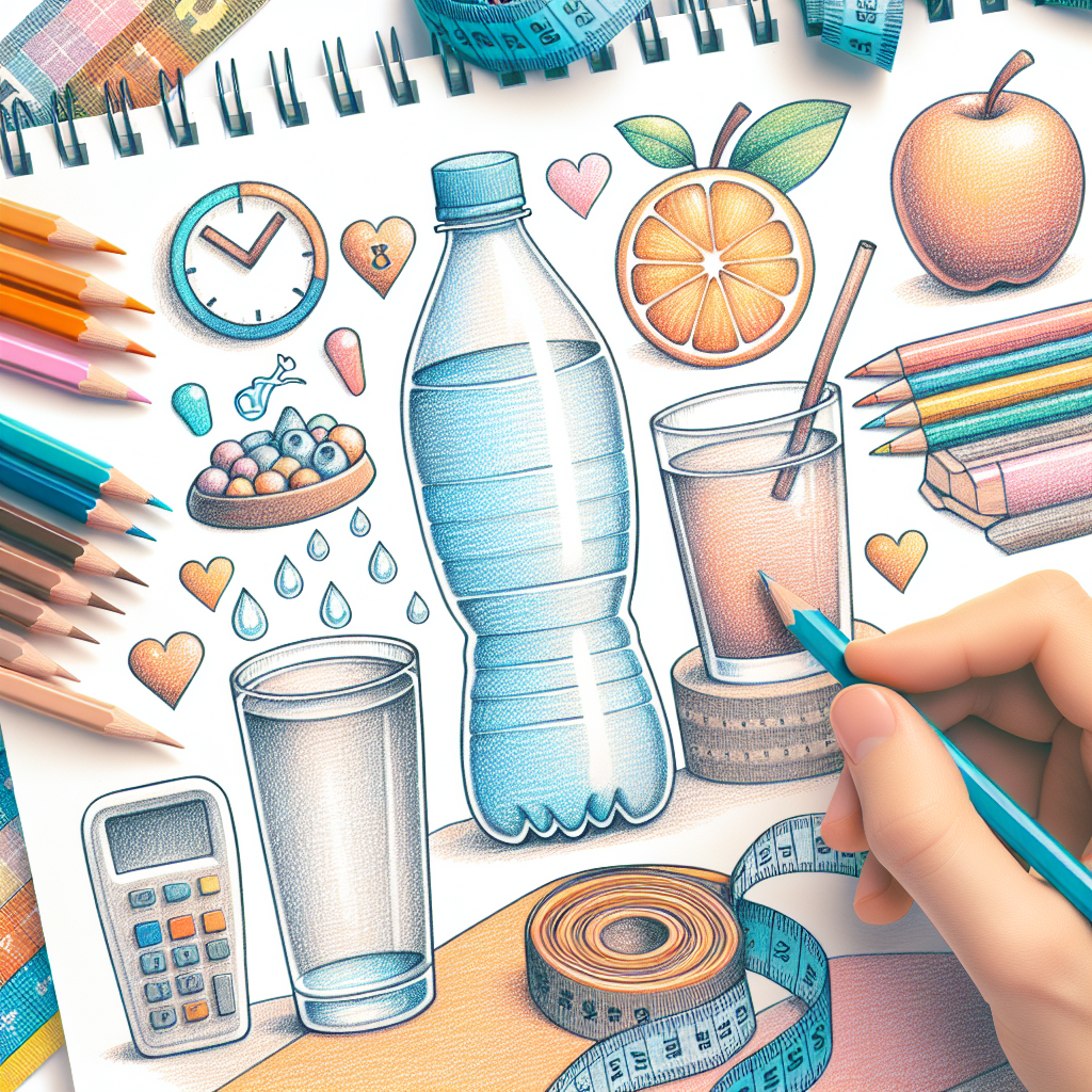 Pastelková ilustrace znázorňující téma: Zdraví a výživa