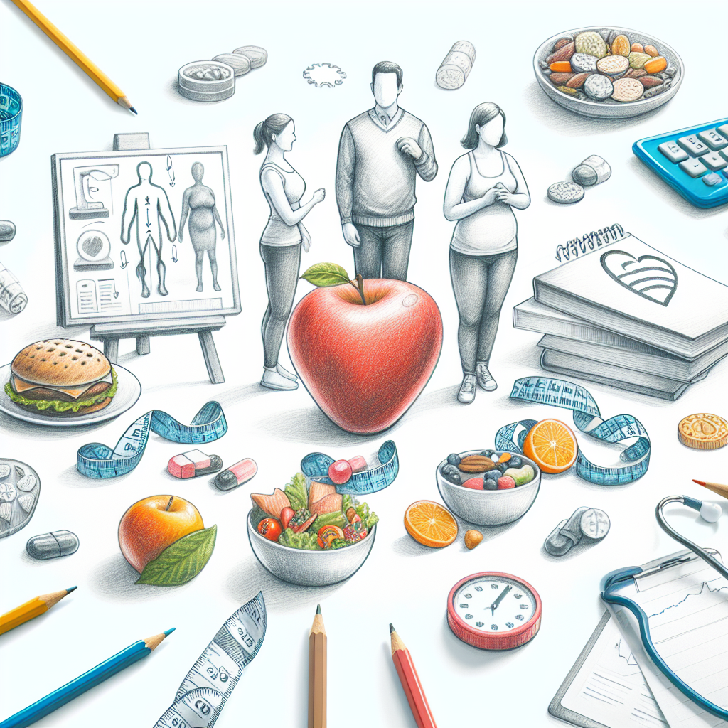 Pastelková ilustrace znázorňující téma: Hubnutí