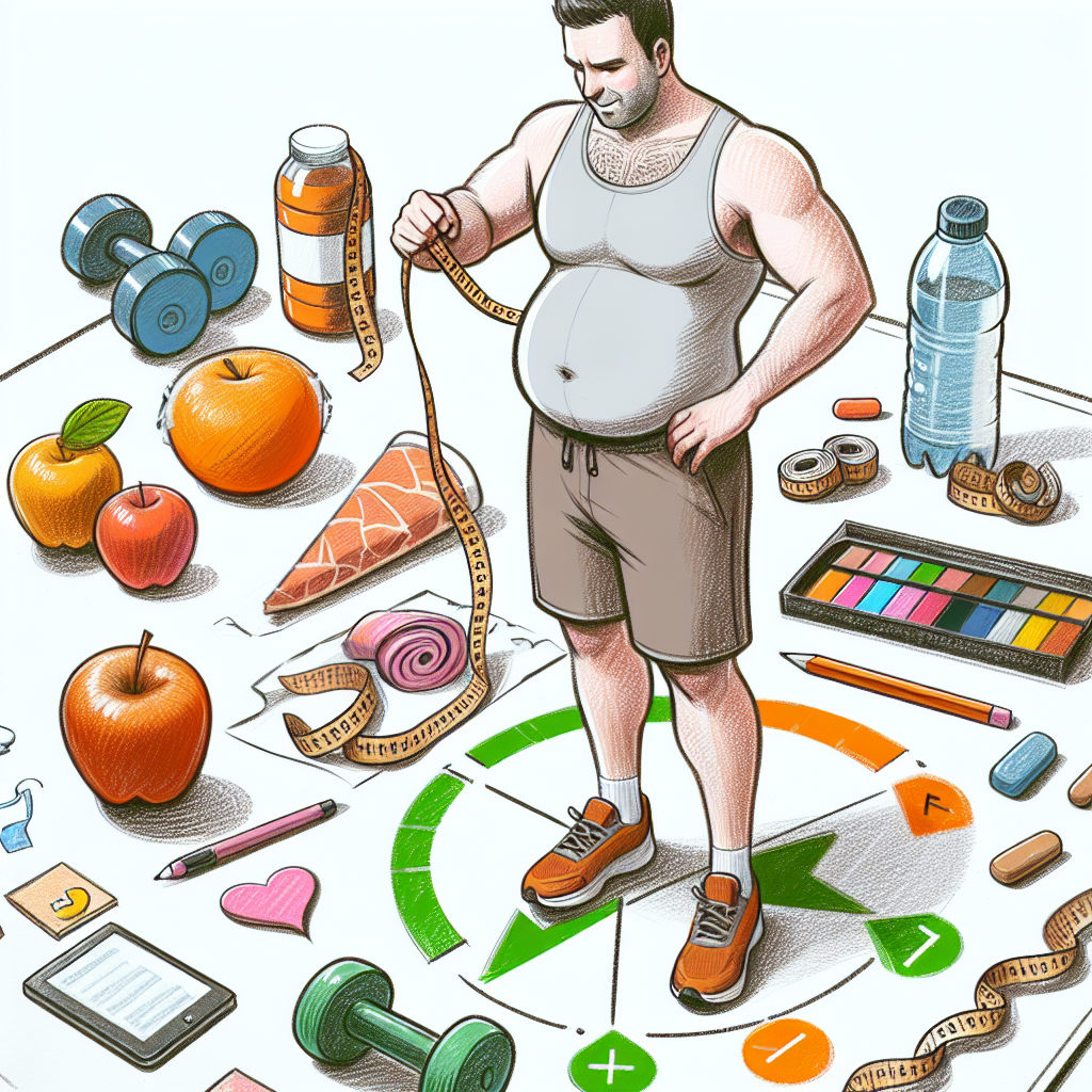 Pastelková ilustrace znázorňující téma: Hubnutí a zdraví