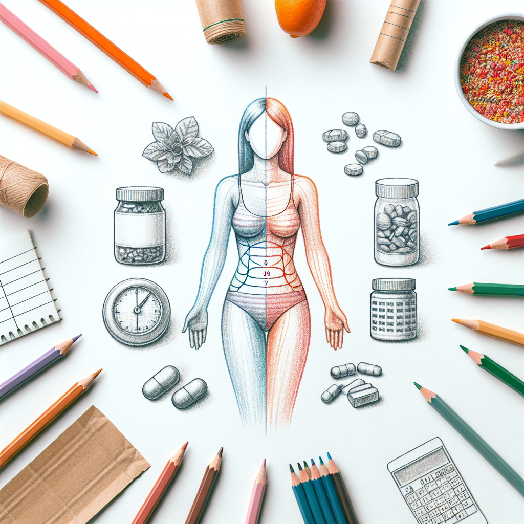 Pastelková ilustrace znázorňující téma: Zdraví a výživa