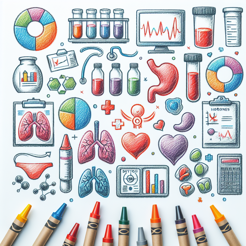 Pastelková ilustrace znázorňující téma: Výživa a zdraví