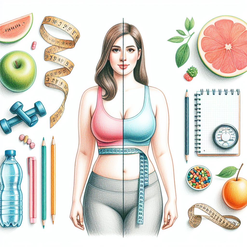 Pastelková ilustrace znázorňující téma: Hubnutí a zdraví