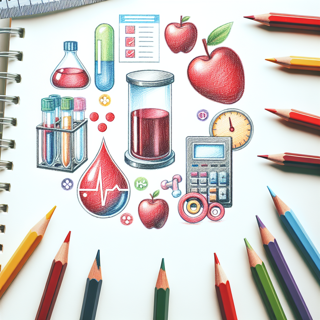 Pastelková ilustrace znázorňující téma: Zdraví