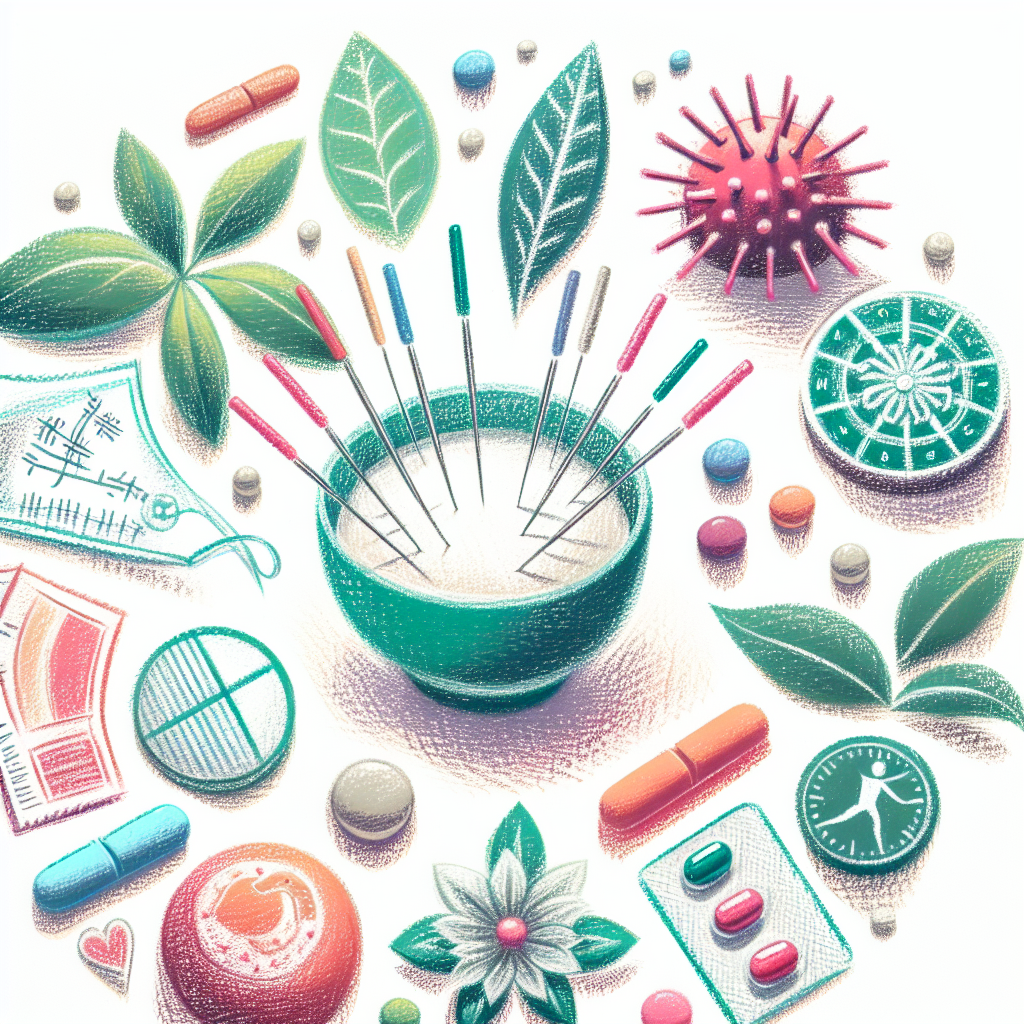 Pastelková ilustrace znázorňující téma: Alternativní medicína