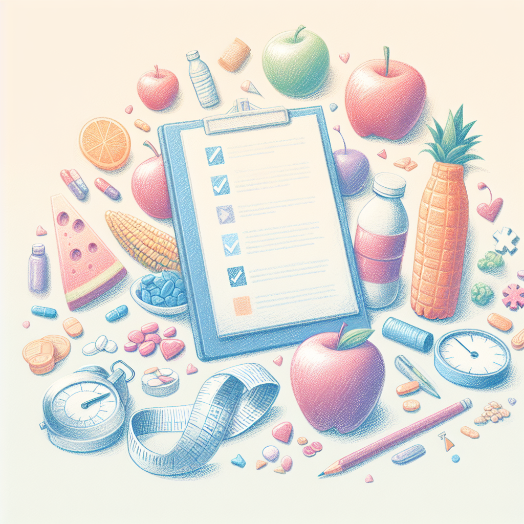Pastelková ilustrace znázorňující téma: Hubnutí
