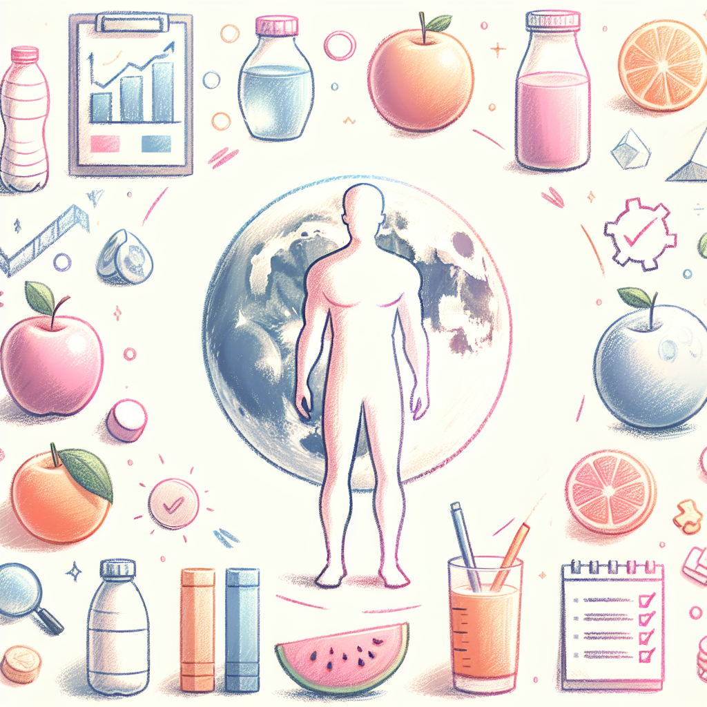 Pastelková ilustrace znázorňující téma: Hubnutí