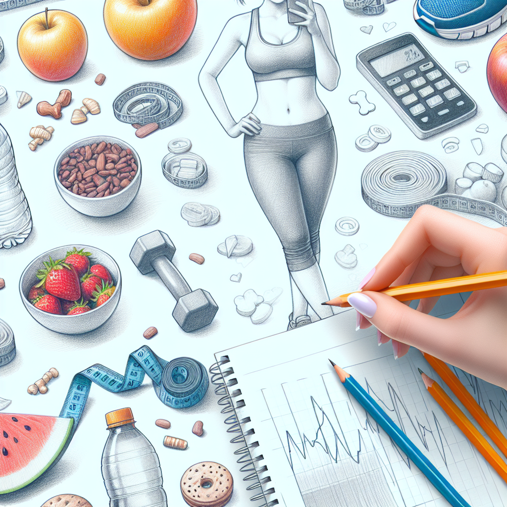 Pastelková ilustrace znázorňující téma: Hubnutí