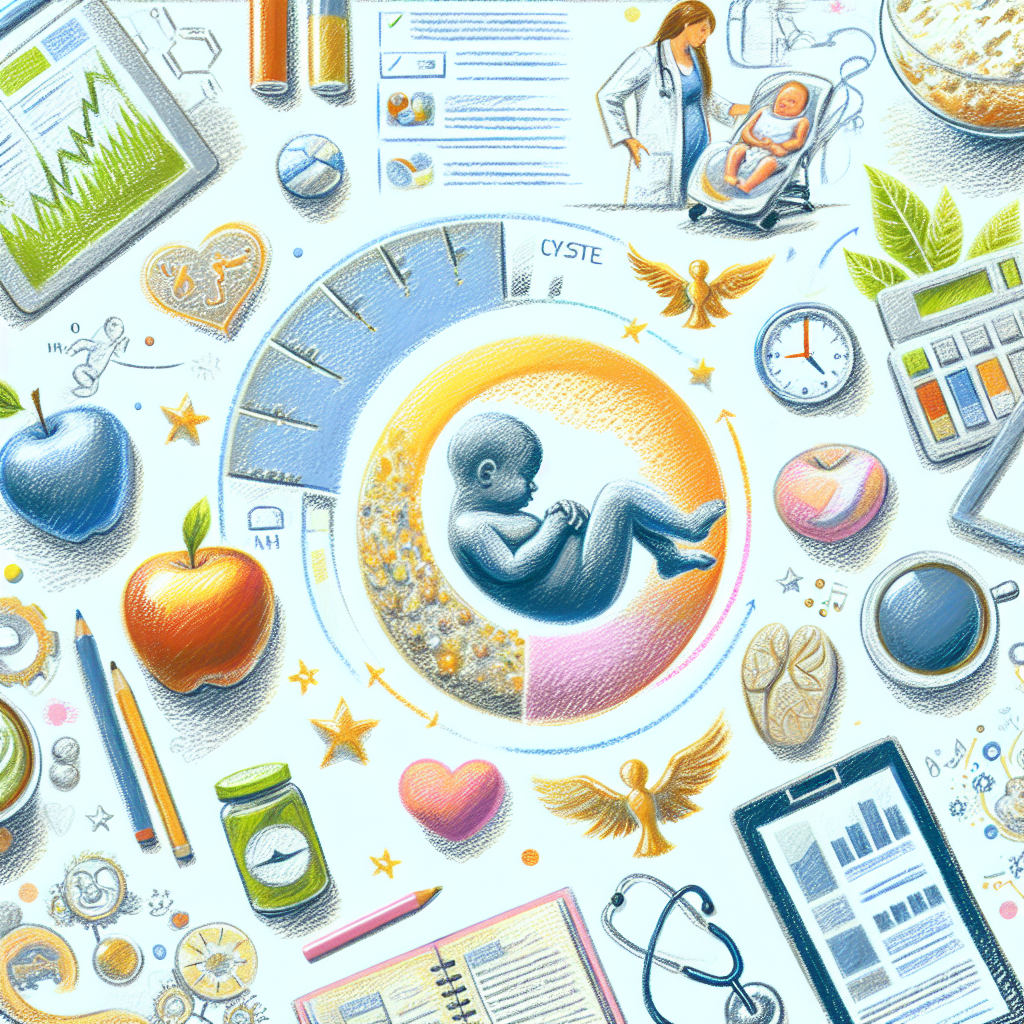 Pastelková ilustrace znázorňující téma: Hubnutí po porodu