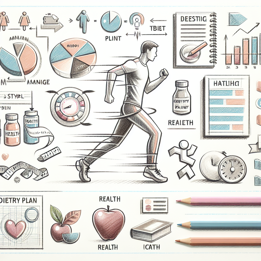 Pastelková ilustrace znázorňující téma: Hubnutí
