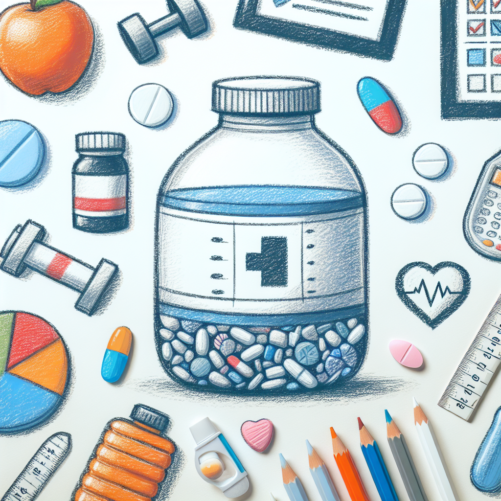 Pastelková ilustrace znázorňující téma: Zdraví a wellness