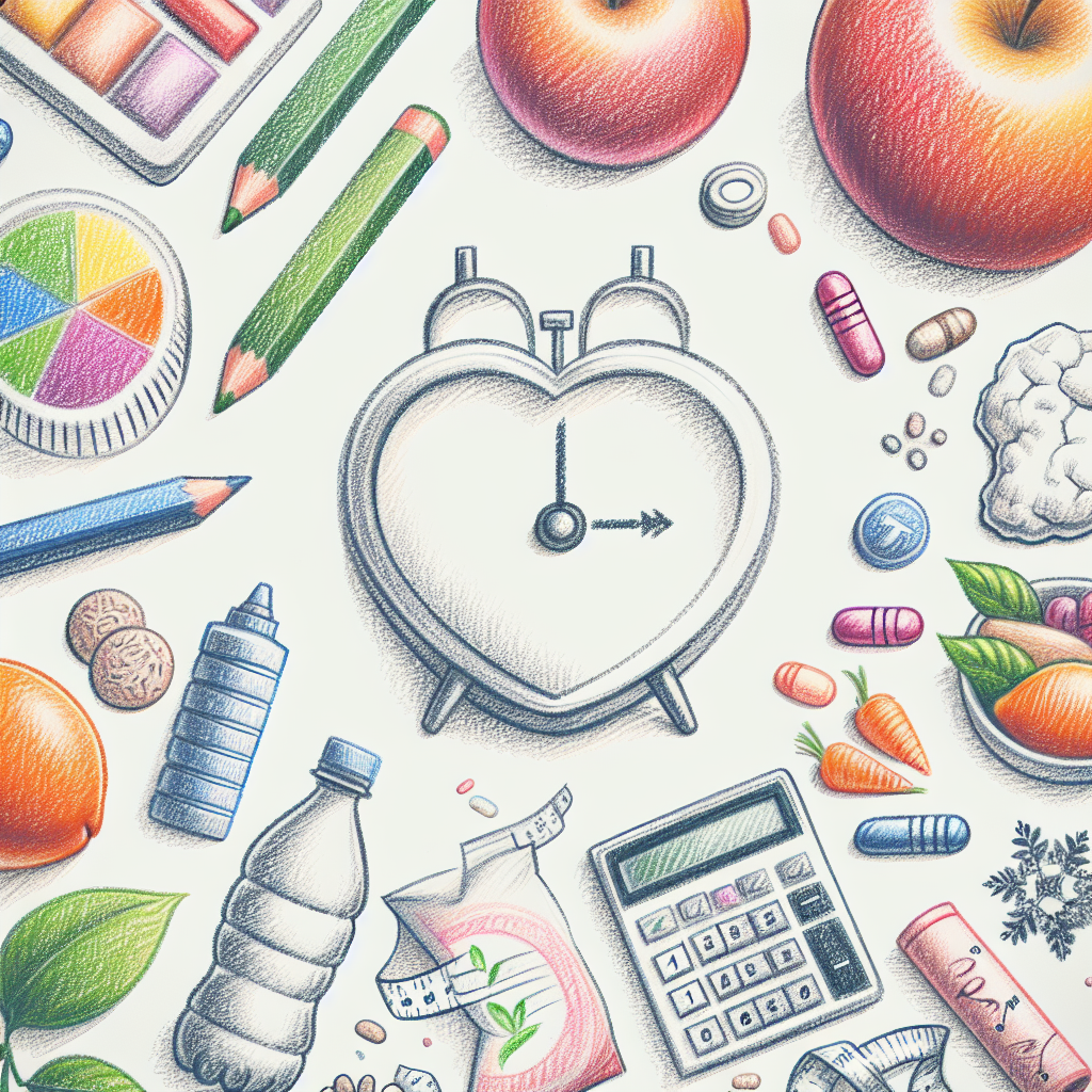 Pastelková ilustrace znázorňující téma: Hubnutí