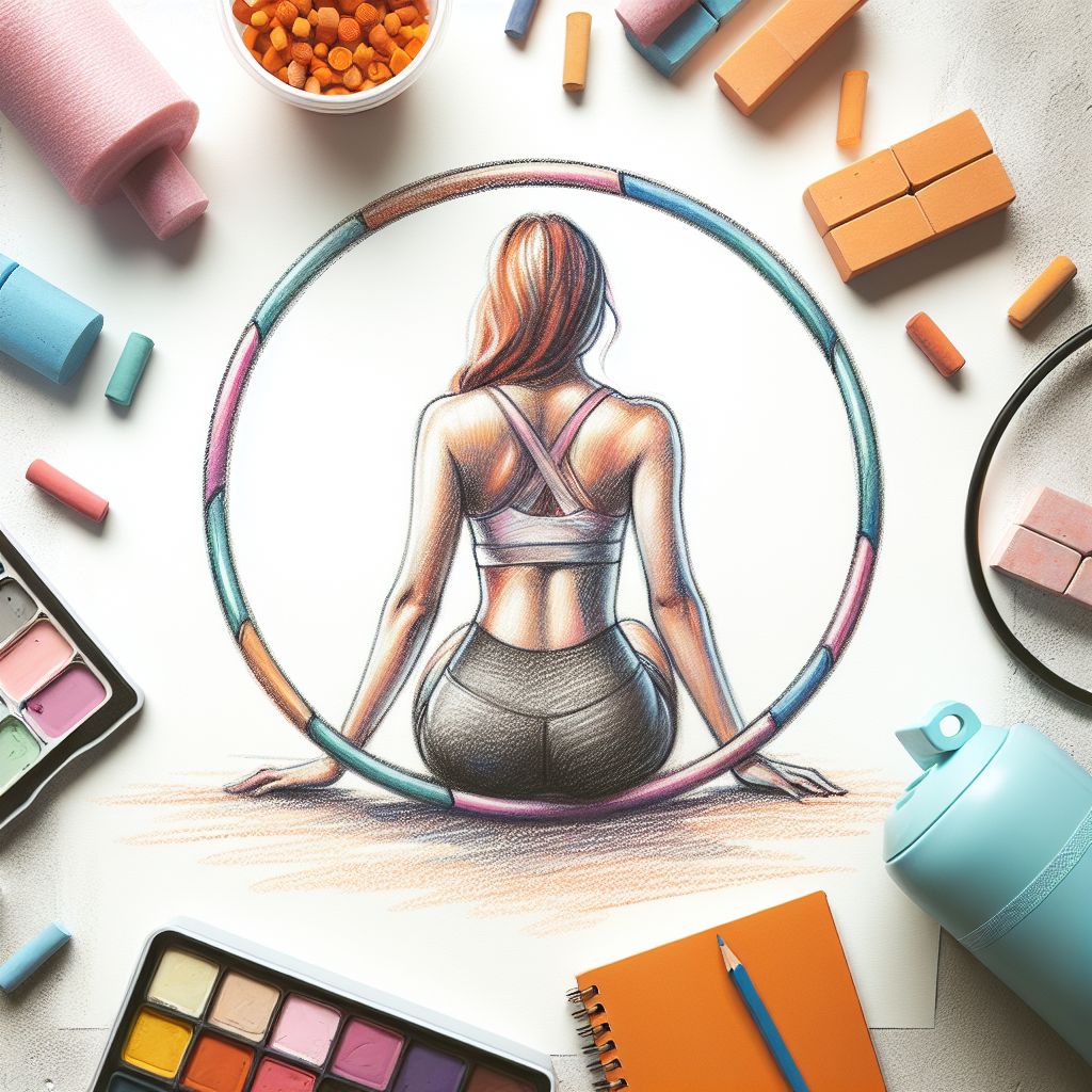 Pastelková ilustrace znázorňující téma: Hubnutí