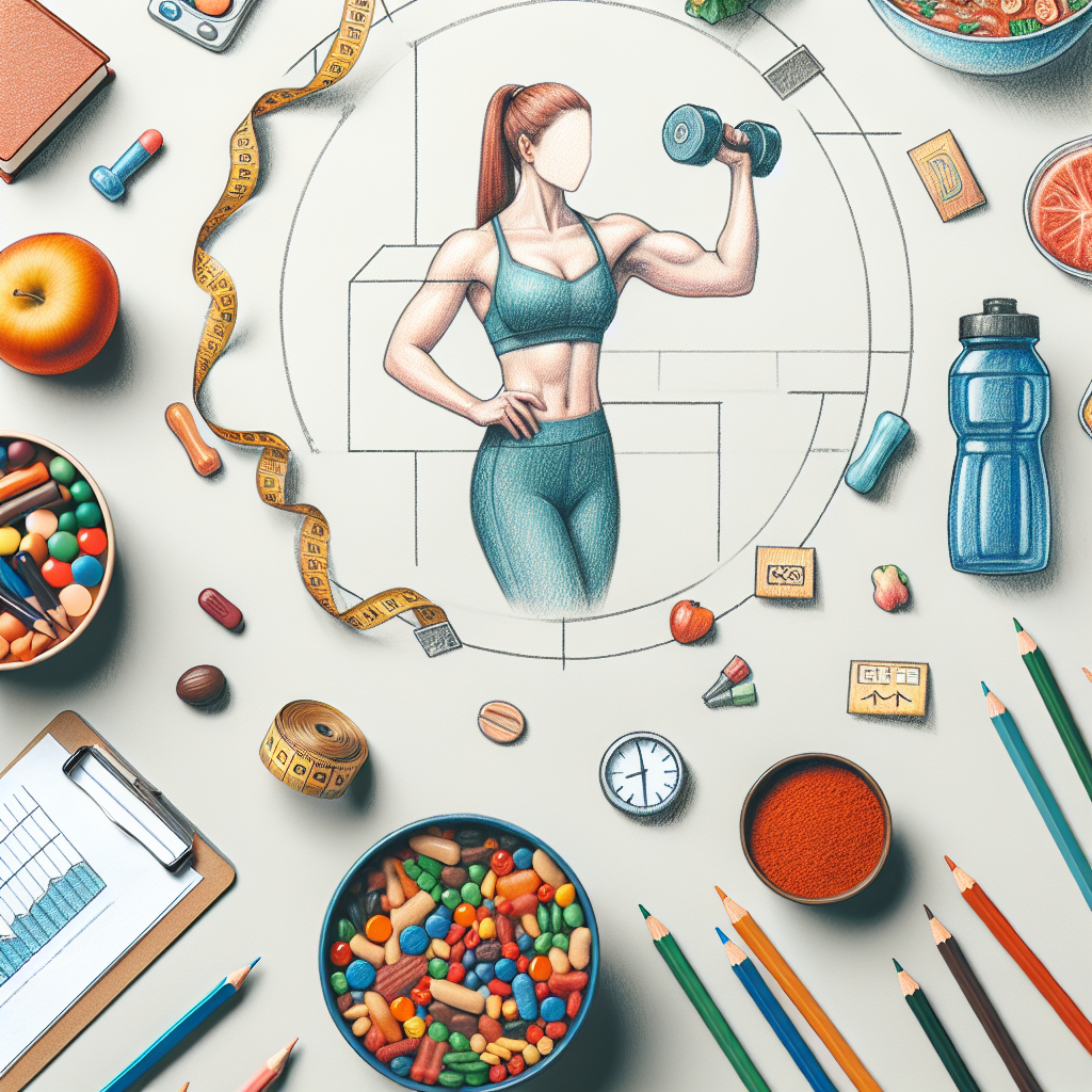 Pastelková ilustrace znázorňující téma: Osobní trénink