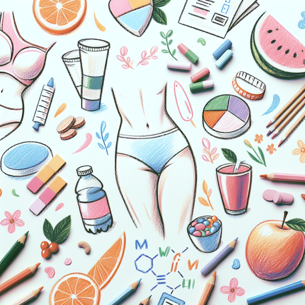 Pastelková ilustrace znázorňující téma: Hubnutí
