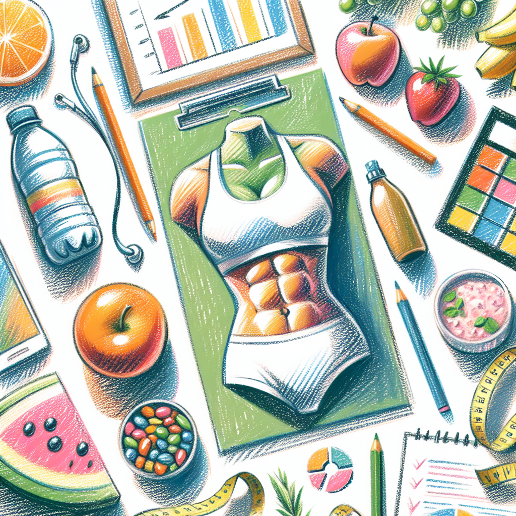 Pastelková ilustrace znázorňující téma: Hubnutí