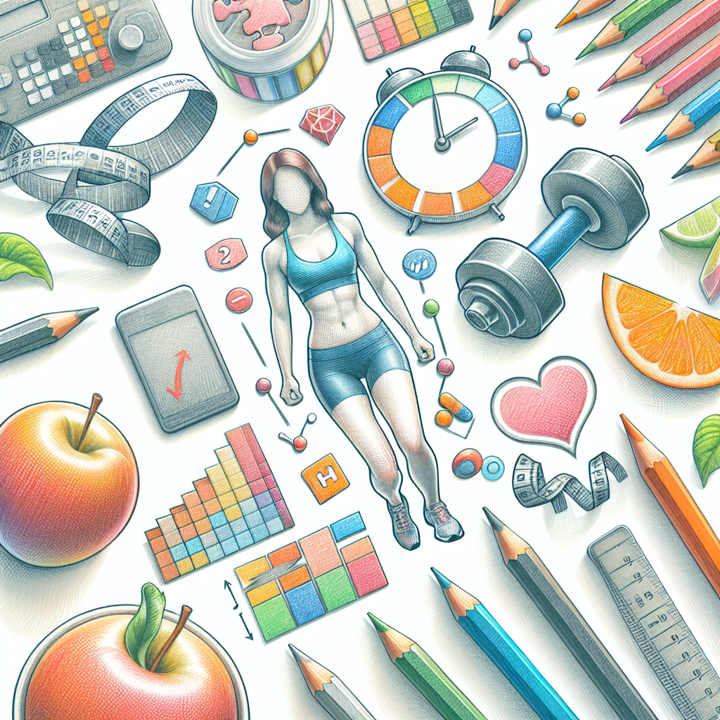 Pastelková ilustrace znázorňující téma: Hubnutí
