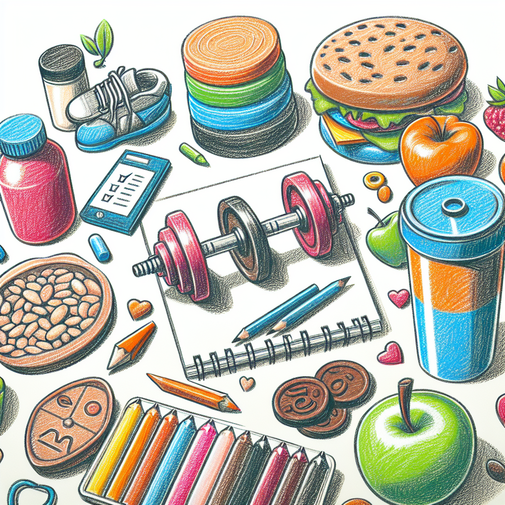 Pastelková ilustrace znázorňující téma: Hubnutí